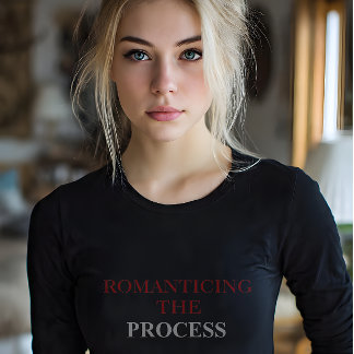 Romanticizing The Process Self-Growth Aesthetic Tri-Blend Shirt