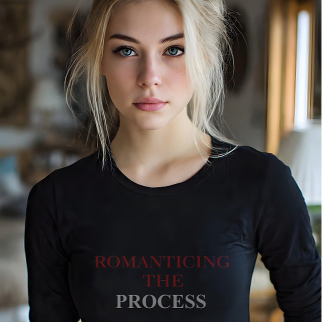 Romanticizing The Process Self-Growth Aesthetic Tri-Blend Shirt (Creator Uploaded)