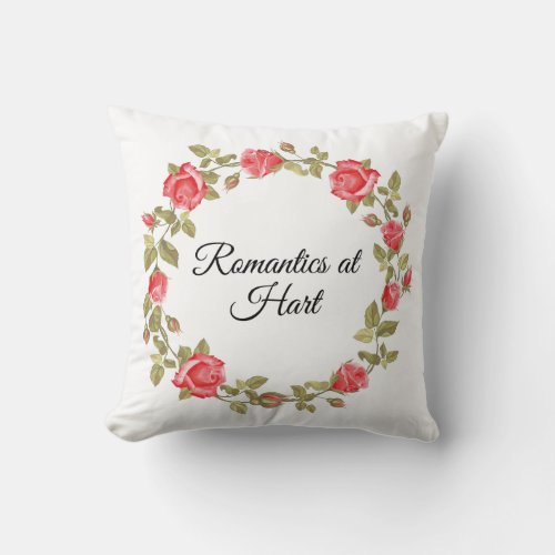 Romantics at Hart Throw Pillow
