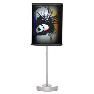 'Romantics' on a table lamp
