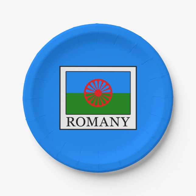 Romany Paper Plates (Front)