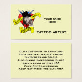 Romatic skull and heart tattoo design (Front & Back)