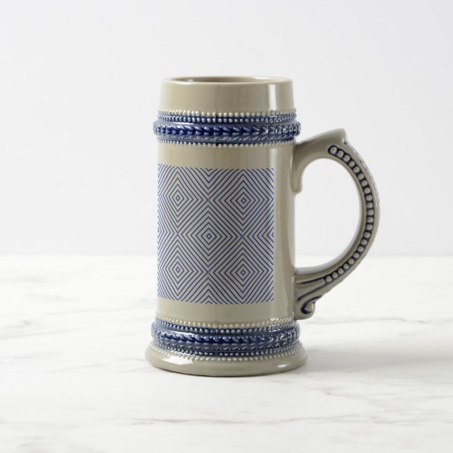 rombos blue beer stein (Right)