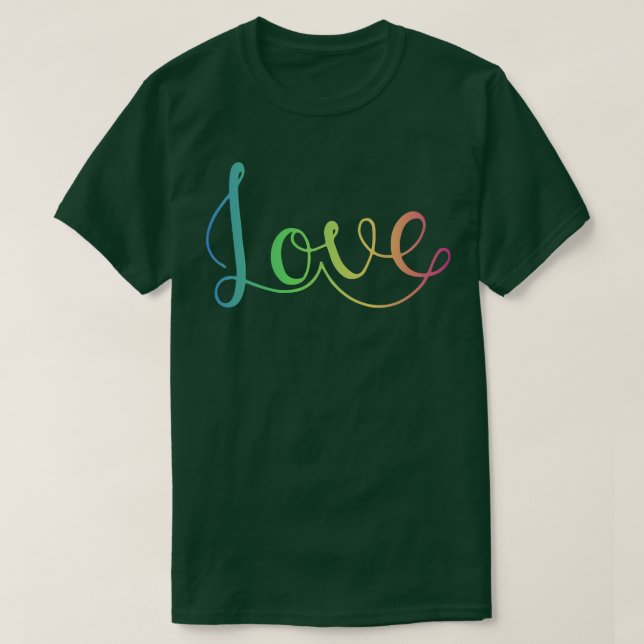Romc Silly Love Lettering T-Shirt (Design Front)