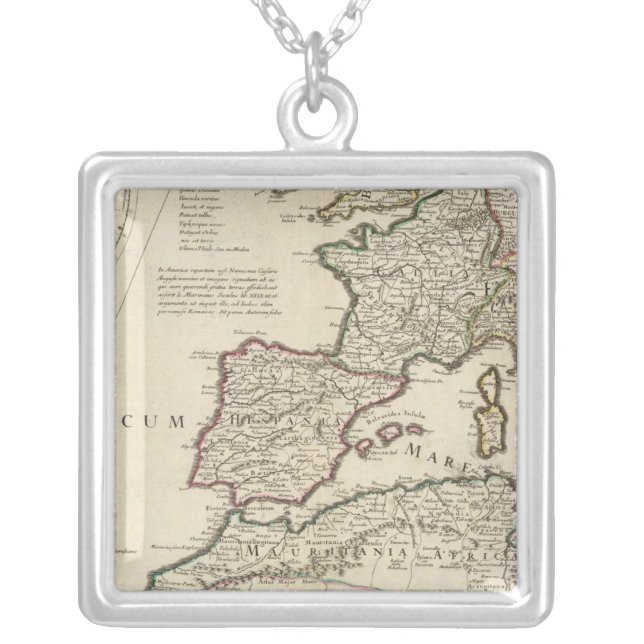 Rome 5 silver plated necklace (Front)