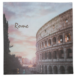 Rome Ancient Architecture sunset cityscape Cloth Napkin