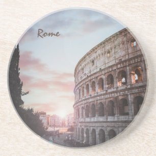 Rome Ancient Architecture sunset cityscape Coaster