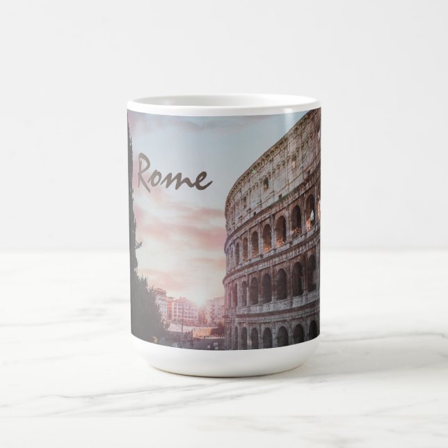 Rome Ancient Architecture sunset cityscape Coffee Mug (Center)