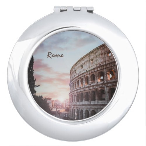 Rome Ancient Architecture sunset cityscape Compact Mirror