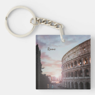 Rome Ancient Architecture sunset cityscape Keychain