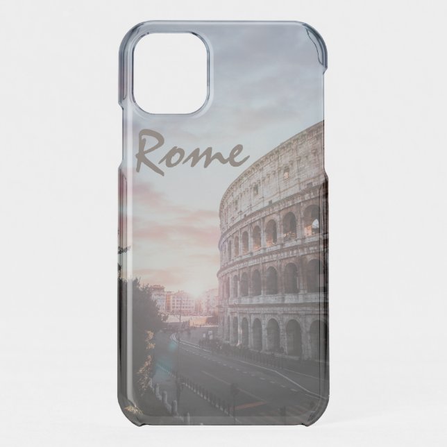 Rome Ancient Architecture sunset cityscape Uncommon iPhone Case (Back)