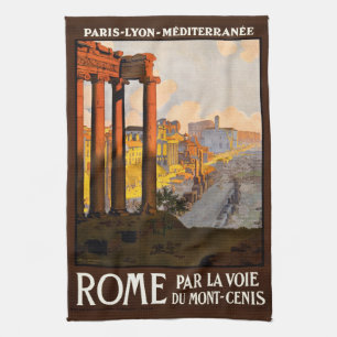 Rome at Dawn Par La Voie Travel Poster 1920 Towel