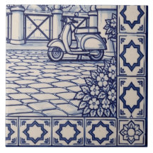 Rome Azulejo Mural Tile 6 of 6 Bottom Right