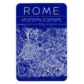 Rome Blueprint City Map Magnet