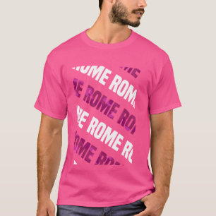 Rome Camo Pattern Pink Camouflage T-Shirt