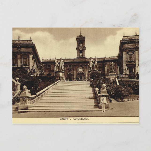 Rome,Campodoglio Postcard (Front)