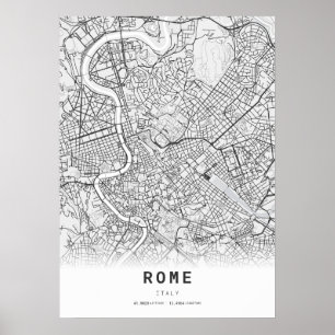 Rome Cartography City Map Poster