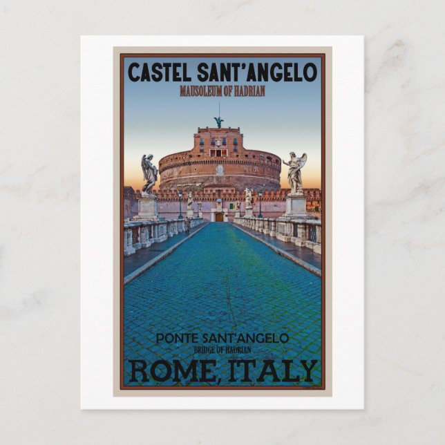 Rome - Castel Sant'Angelo Postcard (Front)
