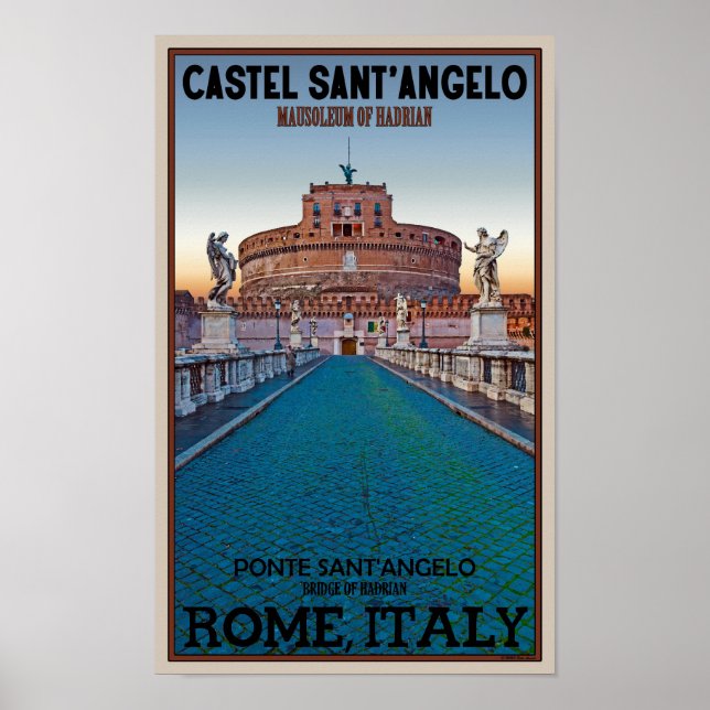 Rome - Castel Sant'Angelo Poster (Front)