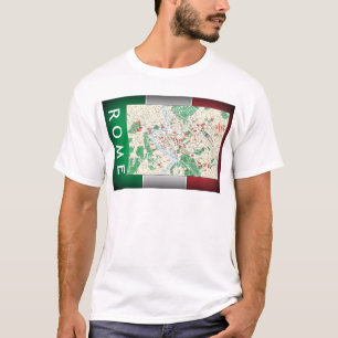 Rome City Map T-Shirt