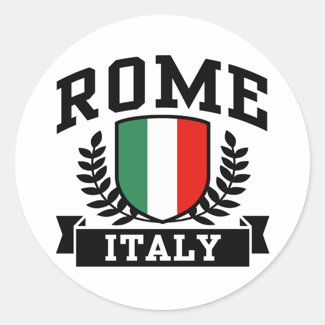 Rome Classic Round Sticker (Front)