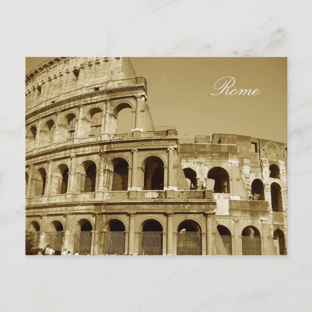 Rome Coliseum Close Up Postcard (Front)