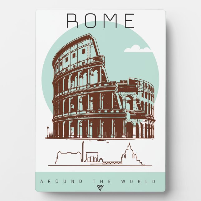  Rome coliseum  Plaque (Front)