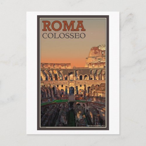 Rome _ Colosseum and the Moon Postcard