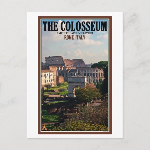 Rome _ Colosseum from the Forum Postcard