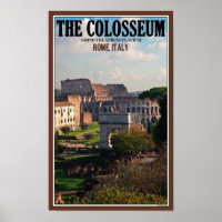 Rome - Colosseum from the Forum Poster