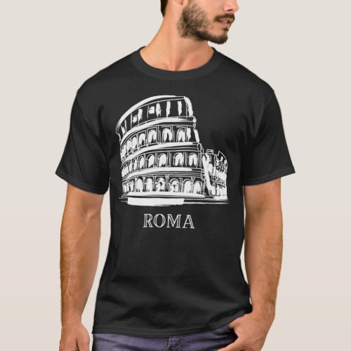 Rome Colosseum Italy Italia Roman Amphitheatre I L T_Shirt