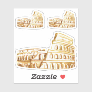 Rome Colosseum Italy Watercolor Sticker