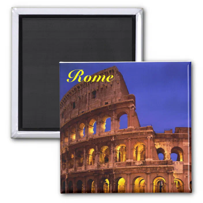 flexible glossy travel ROMAN COLOSSEUM PHOTO MAGNET LARGE 4x3" thin 
