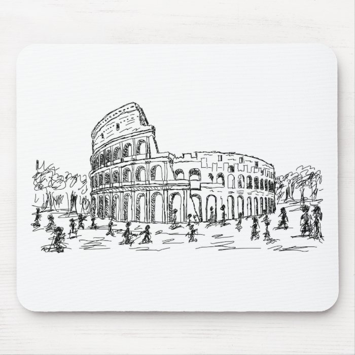 rome colosseum mouse pads