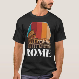 Rome Colosseum Retro Italy Ancient Tuscany T-Shirt
