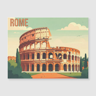Rome Colosseum Vintage Travel Art