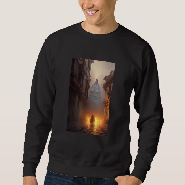 Rome Dark Academia Fantasy Gothic Sweatshirt (Front)