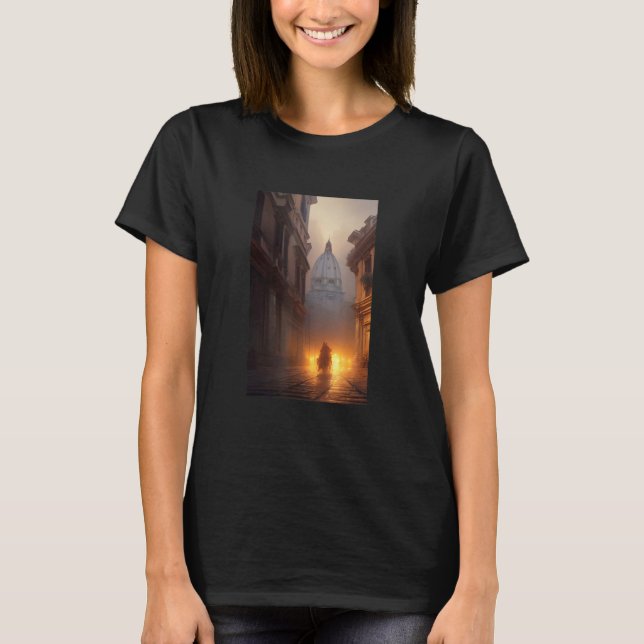 Rome Dark Academia Fantasy Gothic T-Shirt (Front)