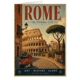 Rome Eternal City Travel Poster Cards