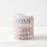 Rome, Faux Rose Gold+marble Travel Coffee Mug at Zazzle