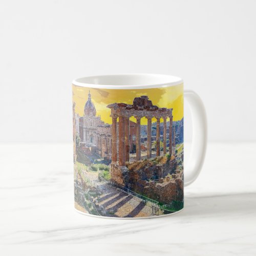 Rome Forum Romanum Architecture Italy 3 Coffee Mug