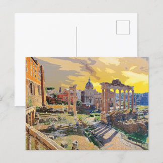 Rome Forum Romanum Architecture Italy #3 Postcard