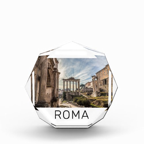 Rome Forum Romanum Italy Holiday Souvenir Acrylic Award