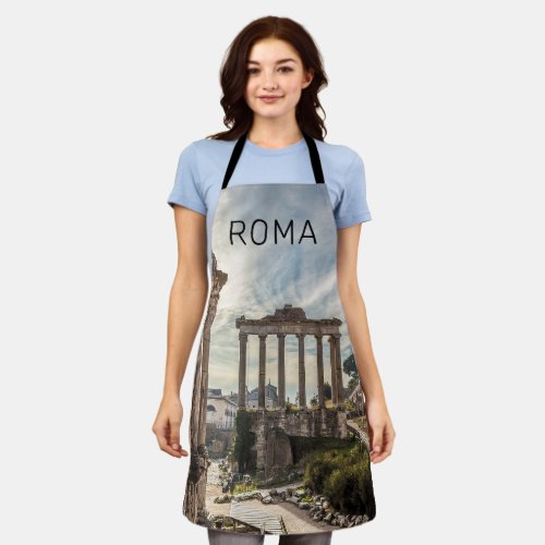 Rome Forum Romanum Italy Holiday Souvenir Apron