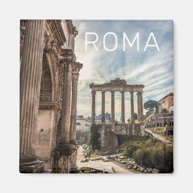 Rome Forum Romanum Italy Holiday Souvenir Magnet (Front)