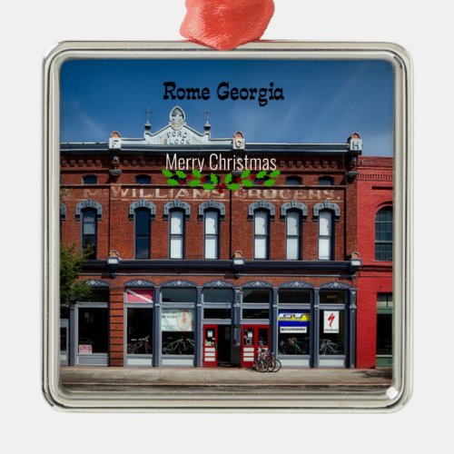 Rome Georgia Merry Christmas  Metal Ornament