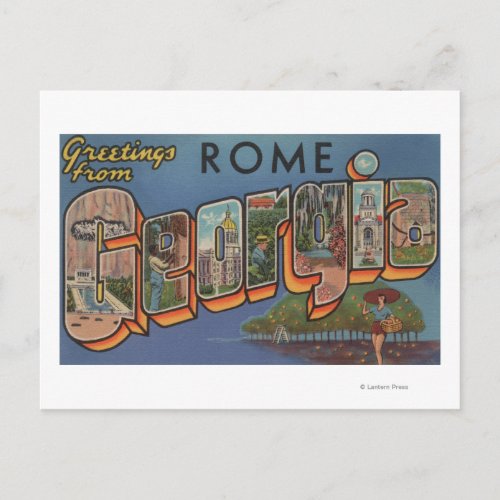 Rome GeorgiaLarge Letter ScenesRome GA Postcard