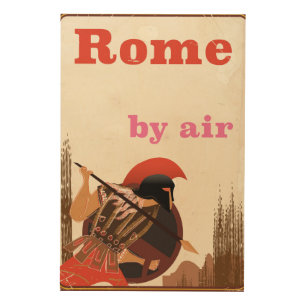 Rome Gladiator air travel poster