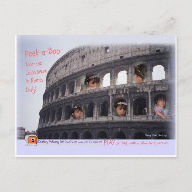 Rome ~ Grab your Tiara!  Let's go to the Colossem! Postcard (Front)