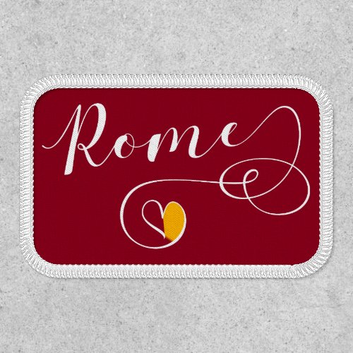Rome Heart Sweatshirt Italy Roman Flag Patch